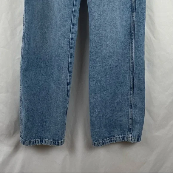 Zara Blue High Rise Cargo Jeans Size 4 - Picture 3 of 10